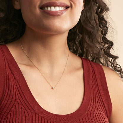 Collier Ponama Or Jaune Oxyde De Zirconium