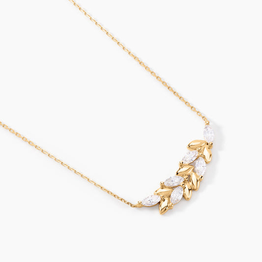 Collier Alexine Or Jaune Oxyde De Zirconium
