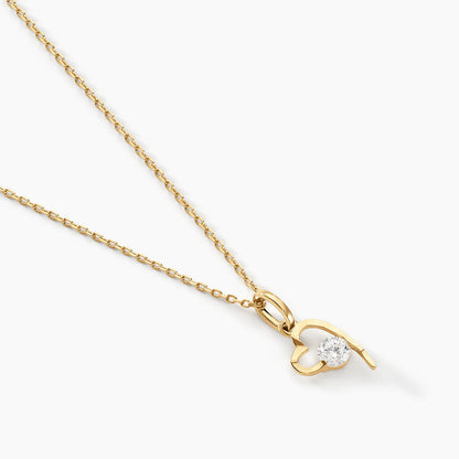 Collier Romance Or Jaune Oxyde De Zirconium