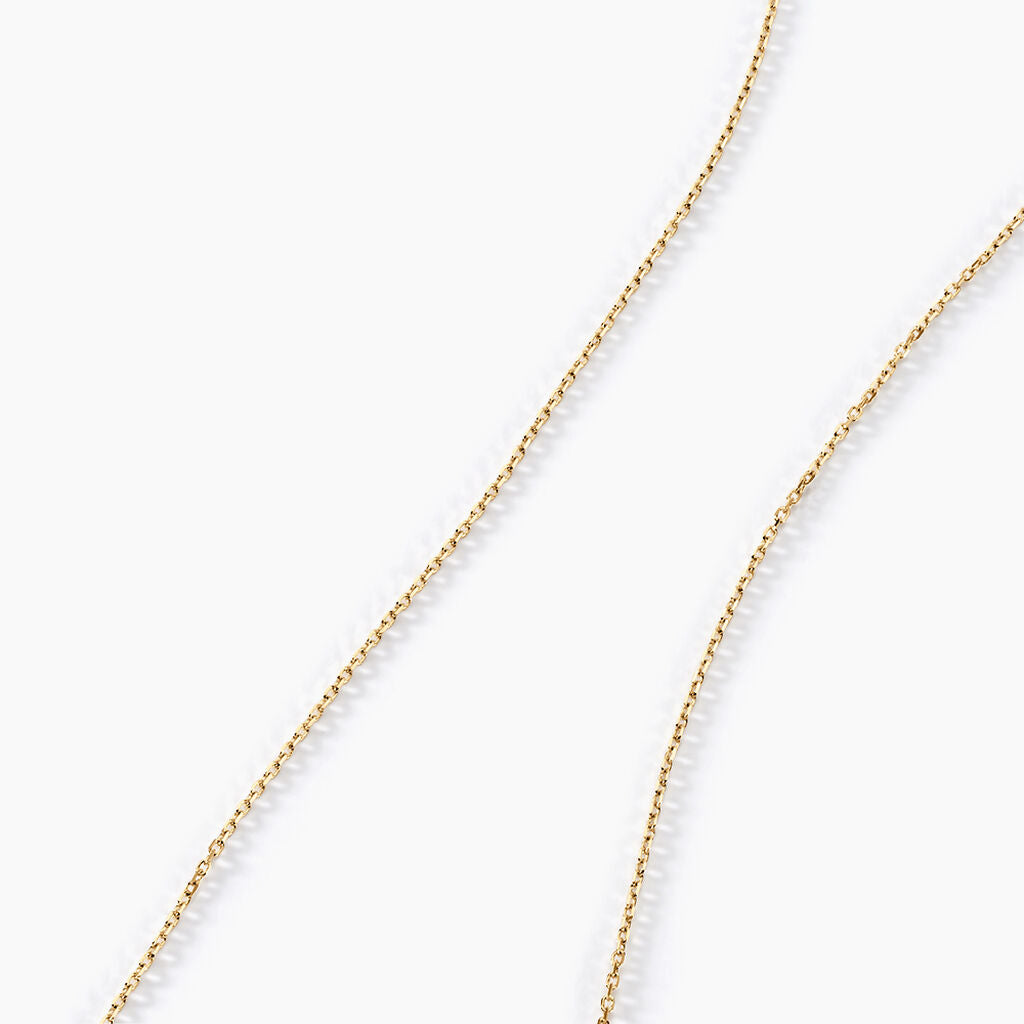 Chaîne Igoa Maille Forçat Diamantee Or Jaune