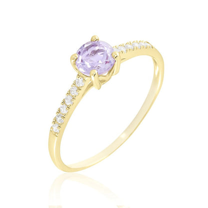 Bague Or Jaune Manon Améthyste