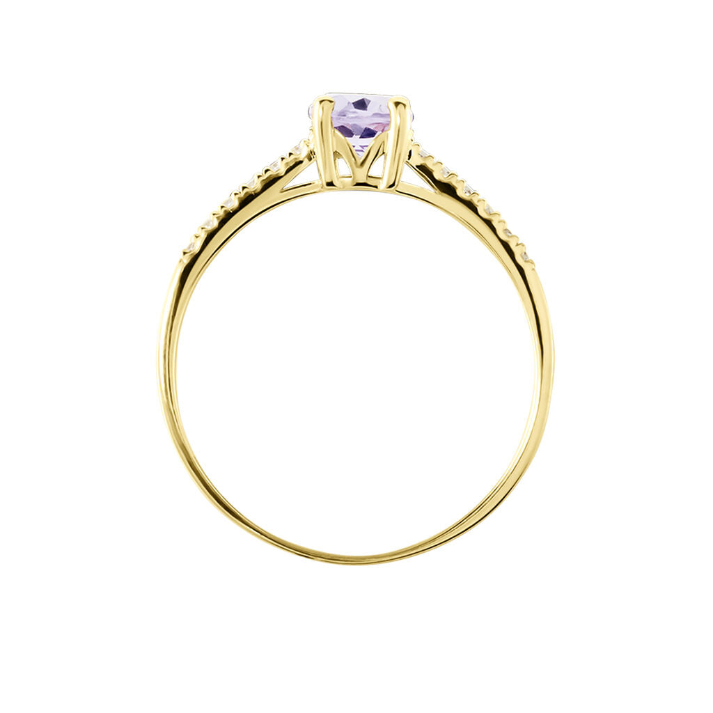 Bague Or Jaune Manon Améthyste