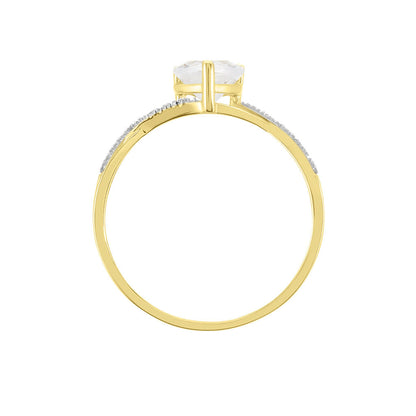 Bague Or Jaune Clothilde Oxyde De Zirconium