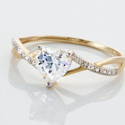 Bague Or Jaune Clothilde Oxyde De Zirconium