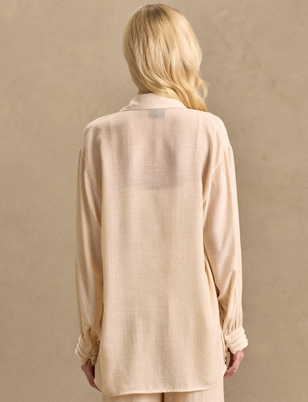 Conjunto Camisa e Cropped Creme