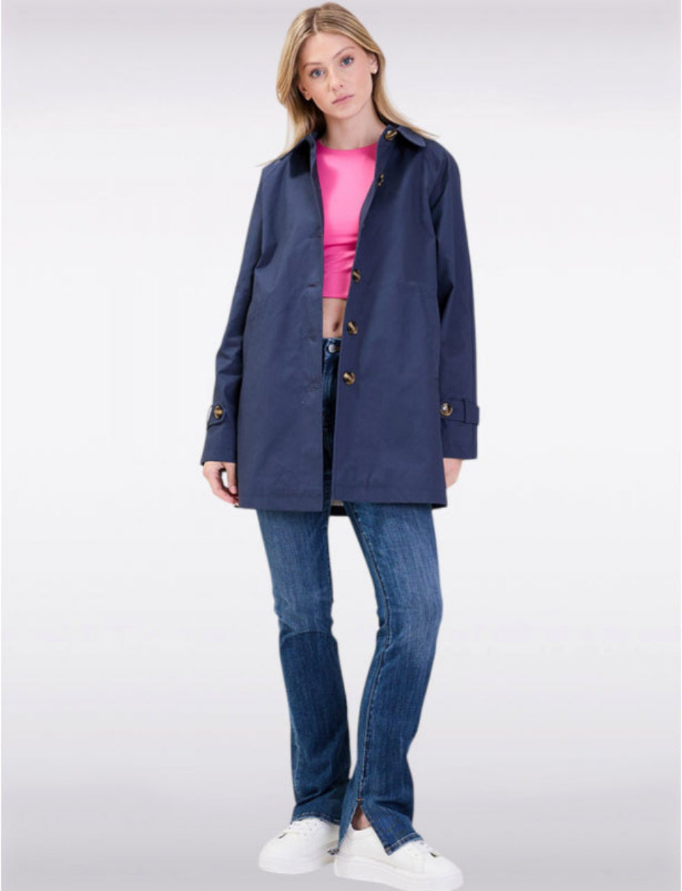 Manteau Trench Océan