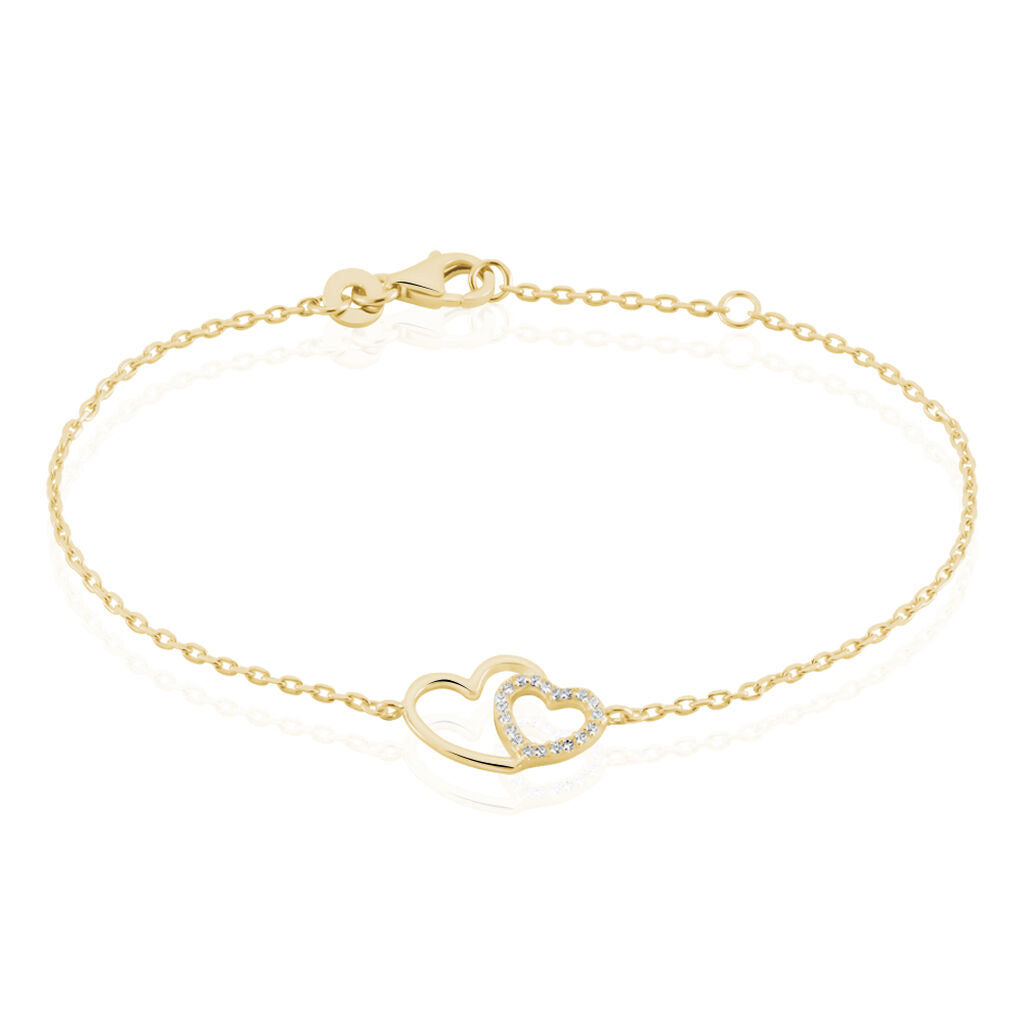 Bracelet Alexandra Plaqué Or Jaune Oxyde De Zirconium