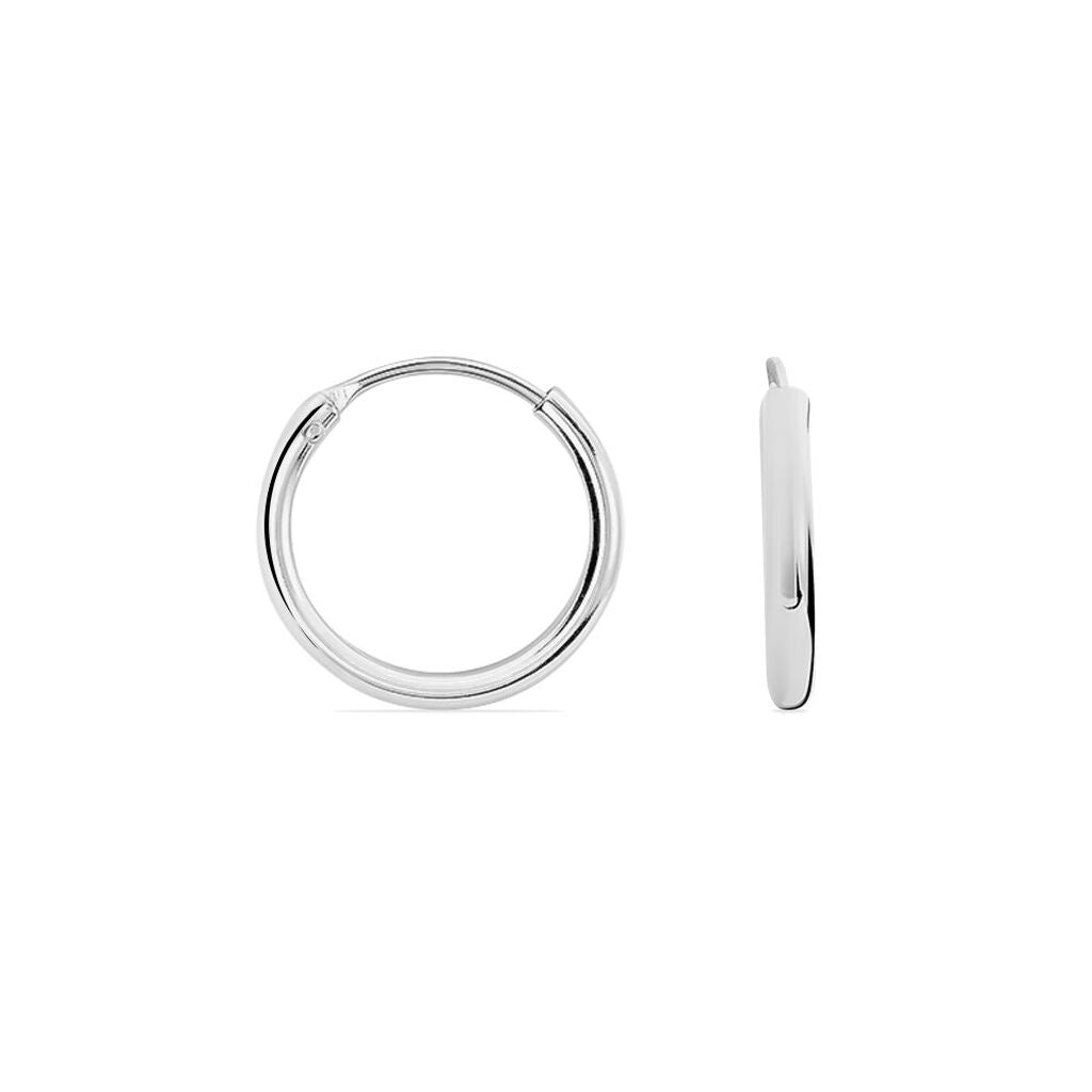 Créoles Argent Blanc Olympia