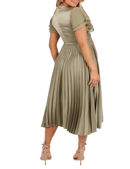 Nova Flutter Sleeve Midi Dress